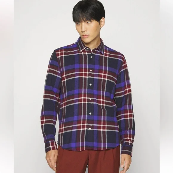 NWT Boss Liam Kent Men's XXL Regular Fit Plaid Shirt New